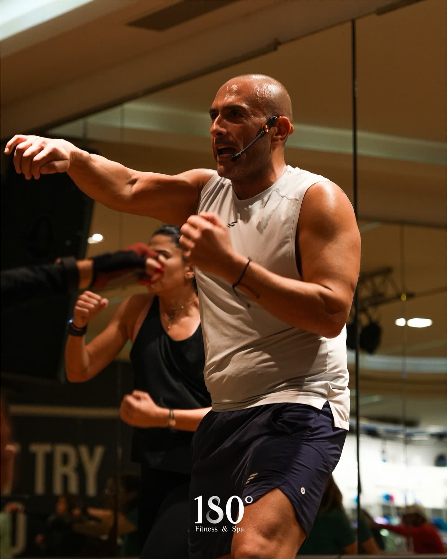 Inside the 180 Gym & Spa training floor